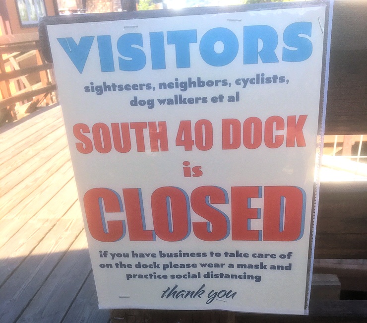 Larry Clinton South 40 sign.Apr.20