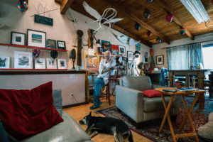 Jim Woessner in studio